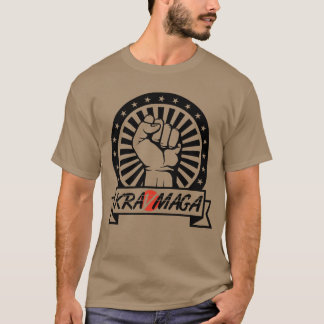 Camiseta Esporte de luta Krav Maga com menino de punho