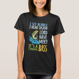 Camiseta Esporte de Pesca de Robalo Peixe Robalo Preto