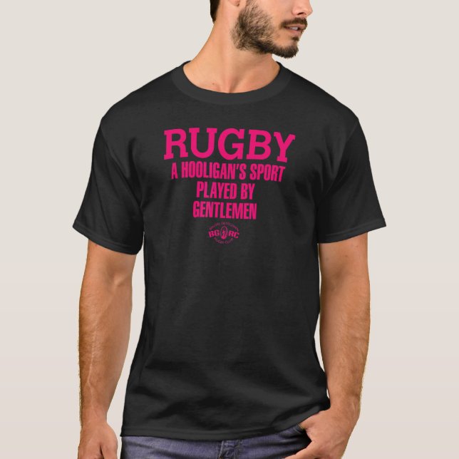 Camiseta Esporte de Rugby A Hooligan jogado por cavalheiros (Frente)