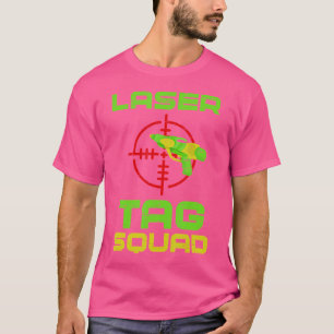 Camiseta Esporte de Tiro com Arma a Laser Esquadrão de Tag 