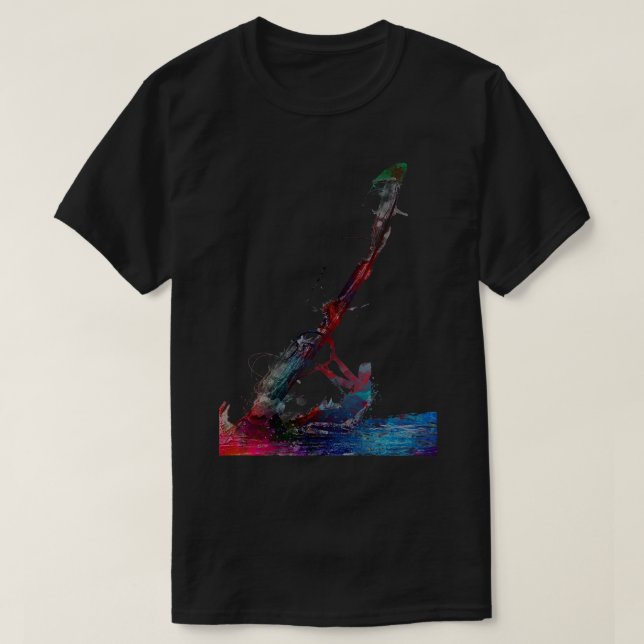 Camiseta esporte de vela e de vento (Frente do Design)