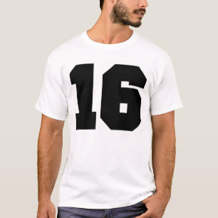 Camiseta Esporte do número 16