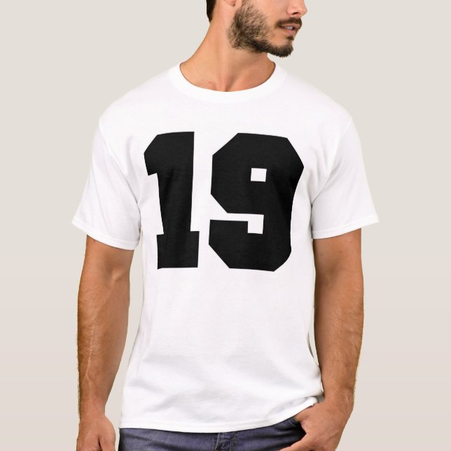 Camiseta Esporte do número 19 (Frente)