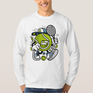 Camiseta Esporte engraçado dos desenhos animados   da bola