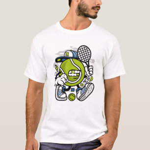 Camiseta Esporte engraçado dos desenhos animados da bola