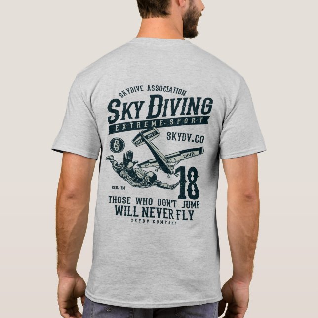 Camiseta Esporte Extremo de Parapente (Verso)
