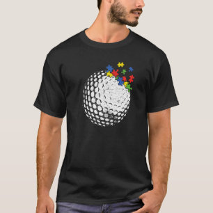 Camiseta Esporte Golfe Vintage Retrô Coração Conscientizaçã