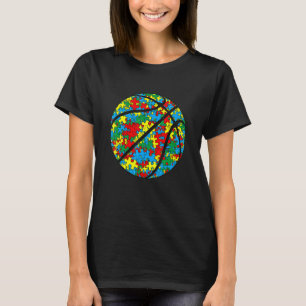 Camiseta Esporte Incrível de Basquete Autismo Conscientizaç