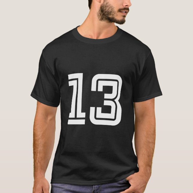 Camiseta Esporte Jersey Favorito Número Sortudo #13 (Frente)