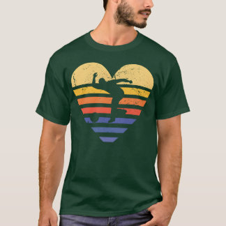 Camiseta Esporte Retro Pôr do Sol Coração Amiga de Boliche 