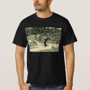 Camiseta Esportes Antigos, Jogador de Beisebol Deslizando p