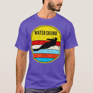 Camiseta Esportes aquáticos de esqui aquático retrô Watersk