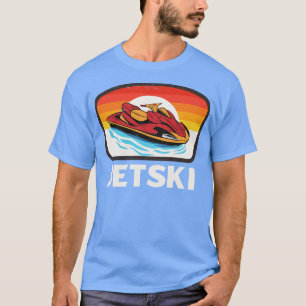 Camiseta Esportes Aquáticos de Jetski Retro Jetski