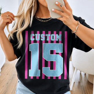 Camiseta Esportes Beisebol Futebol Nome da Equipe Número