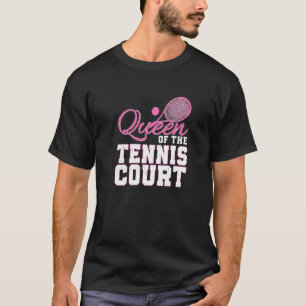 Camiseta Esportes Da Rainha tênis Racket Para Um Humor Atle