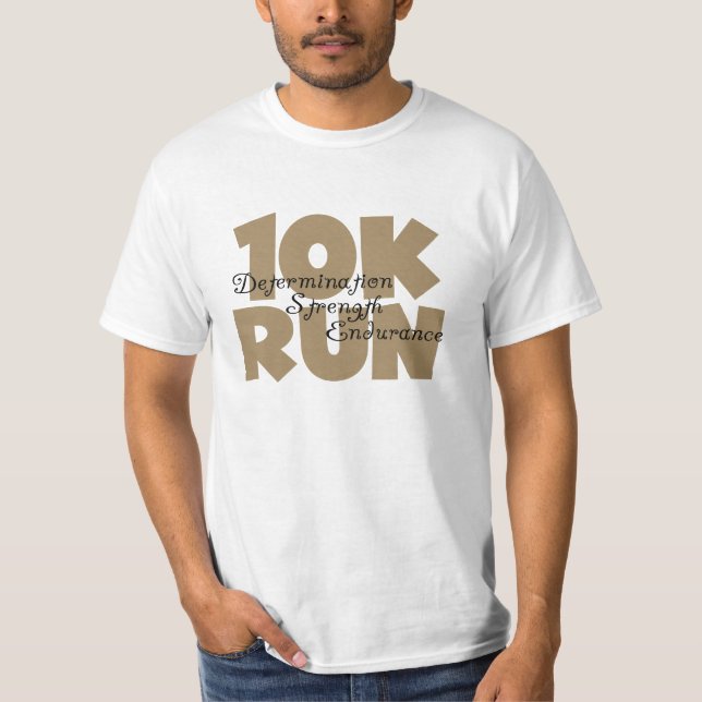 Camiseta Esportes de 10.000 Tan em execução (Frente)