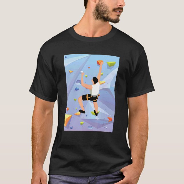 Camiseta Esportes de Ação para Climas de Rock em Escala Int (Frente)