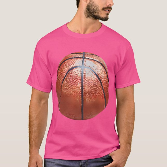 Camiseta Esportes De Bola De Basquete (Frente)