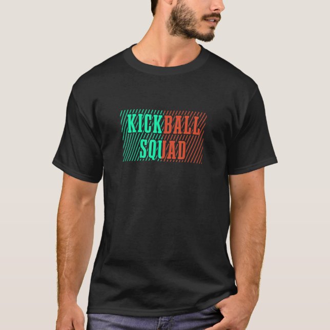 Camiseta Esportes de Bola de Cotação do Esquadrão de Kickba (Frente)