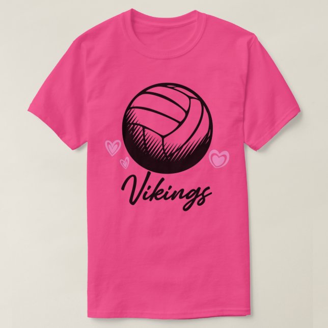 Camiseta Esportes de bola de voleibol Vikings (Frente do Design)