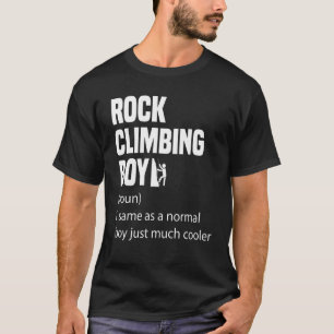 Camiseta Esportes de Definição de Dicionário Rock Escalbing