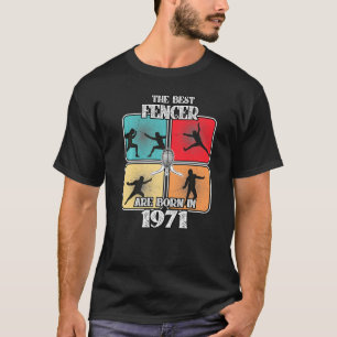 Camiseta Esportes de esgrima de 51 anos de idade 1971 51º a