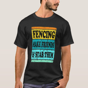 Camiseta Esportes De Esgrima Para Homens Mulheres Crianças 