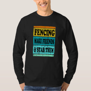 Camiseta Esportes De Esgrima Para Homens Mulheres Crianças 