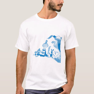 Camiseta Esportes De Esqui Da Blue Mymble E Cia Moomin Jogo