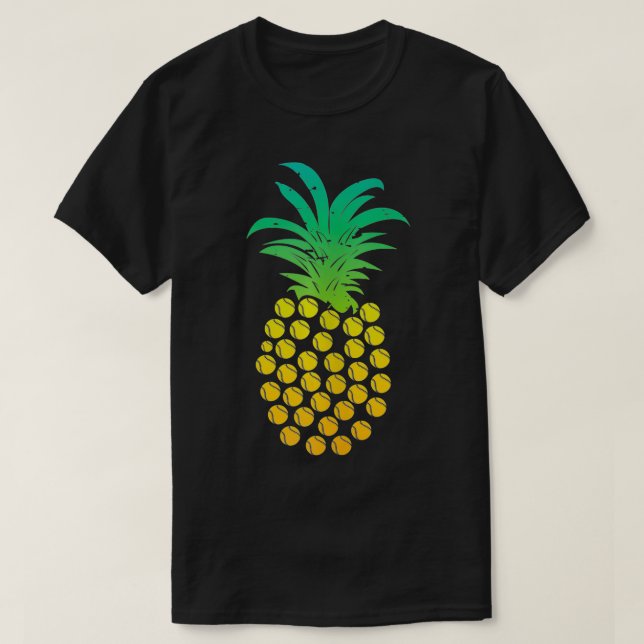 Camiseta Esportes de Fruta de abacaxi de abacaxi de Softbal (Frente do Design)