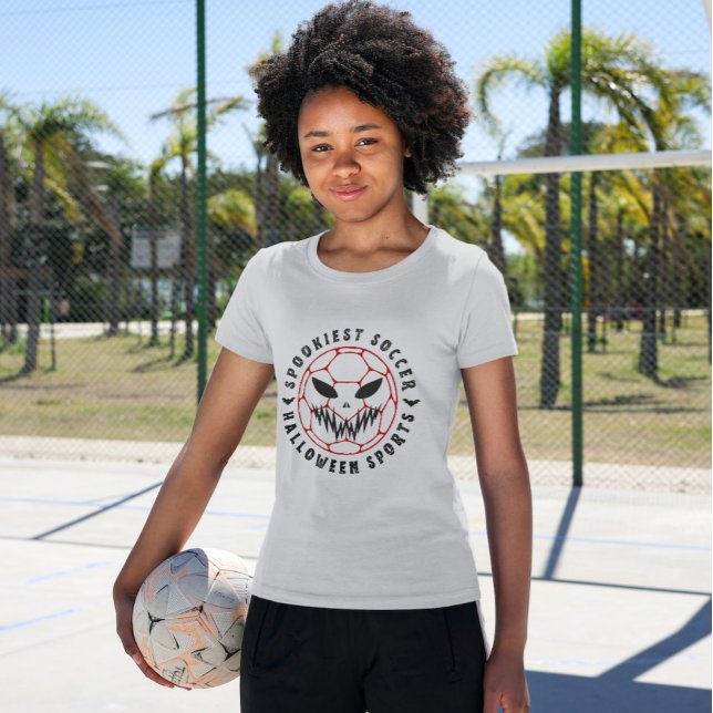 Camiseta Esportes de futebol mais assustadores do halloween (Criador carregado)