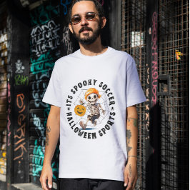 Camiseta Esportes de futebol mestiço de halloween