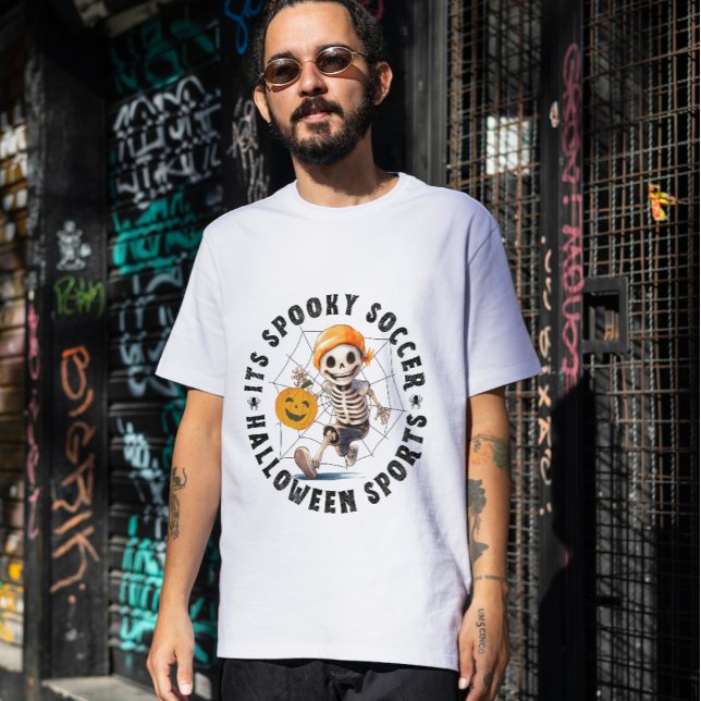 Camiseta Esportes de futebol mestiço de halloween (Criador carregado)