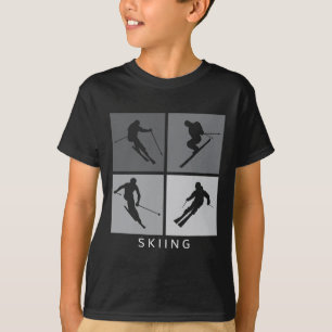 Camiseta Esportes de inverno de esqui Silhouette Alpino Ski