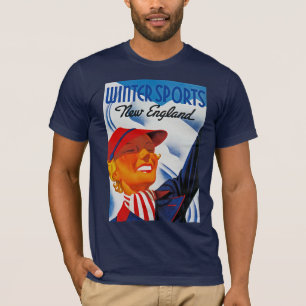 Camiseta Esportes de inverno em Nova Inglaterra
