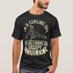 Camiseta Esportes de inverno engraçados e enrolados