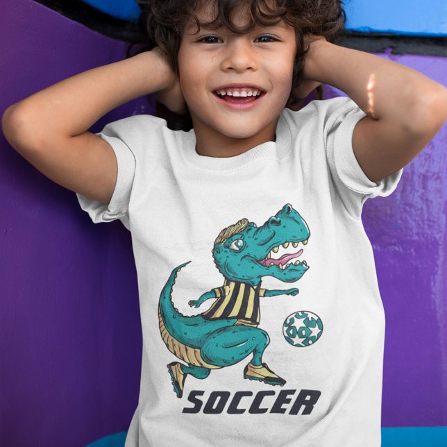 Camiseta Esportes De Jogador De Futebol T-Rex (Criador carregado)