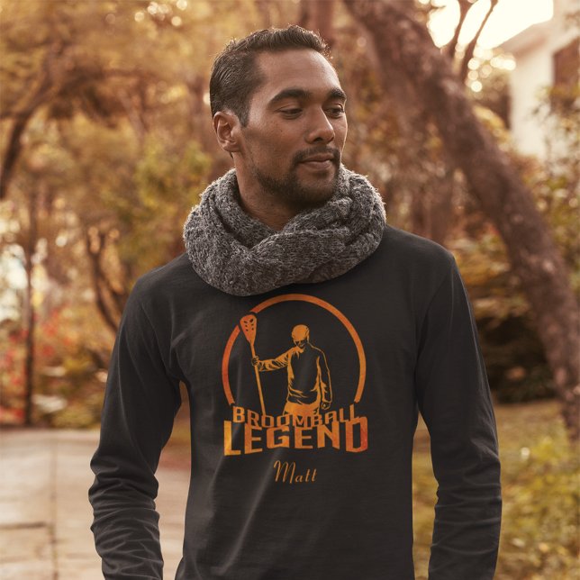 Camiseta Esportes de Lenda de Broomball Personalizados (Criador carregado)