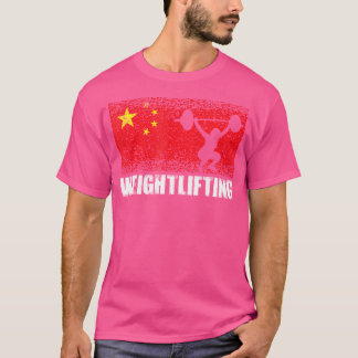 Camiseta Esportes de levantamento de peso China Bandeira Le