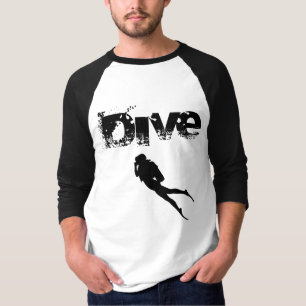 Camiseta Esportes de mergulho, American Diver Down Flag SCU