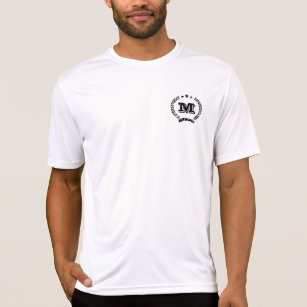 Camiseta Esportes de monograma personalizado de molho escon