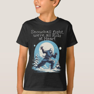 Camiseta Esportes De Neve No Inverno Com Ninjas Para Snowba