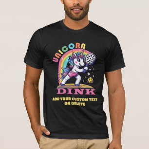 Camiseta Esportes de seleção de picleball Unicorn Dink Pick