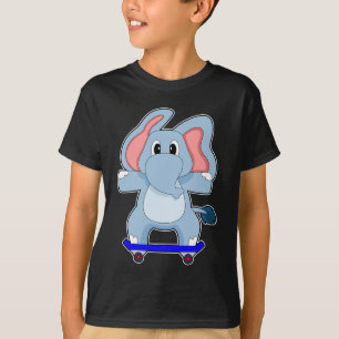 Camiseta Esportes de skater elefantes