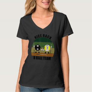 Camiseta Esportes de Taco Bilhar Equipe Nice Rack Bola 8