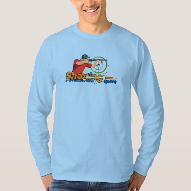 Camiseta Esportes de tiro | Capa longa masculina (Frente)