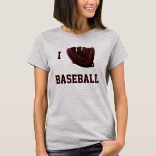 Camiseta Esportes De Vintage, Eu Amo Basebol, Eu Amo Basebo