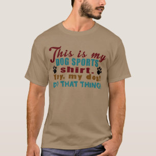 Camiseta Esportes do cão