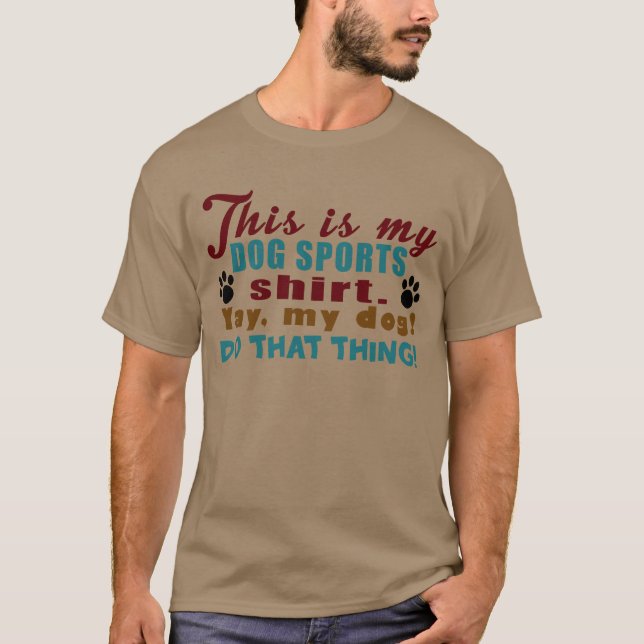 Camiseta Esportes do cão (Frente)