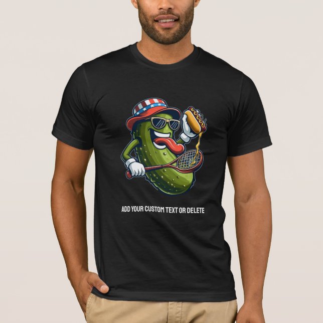 Camiseta Esportes do Dia da Independência Patriota Engraçad (Frente)